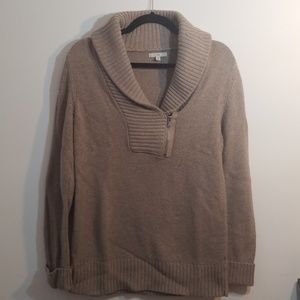 Gap cowl neck sweater with zipper detail